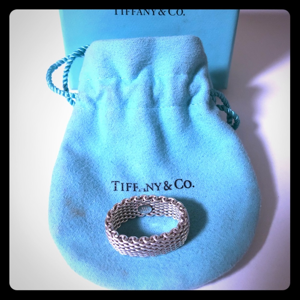SILVER ......TIFFANY & CO...... MESH RING